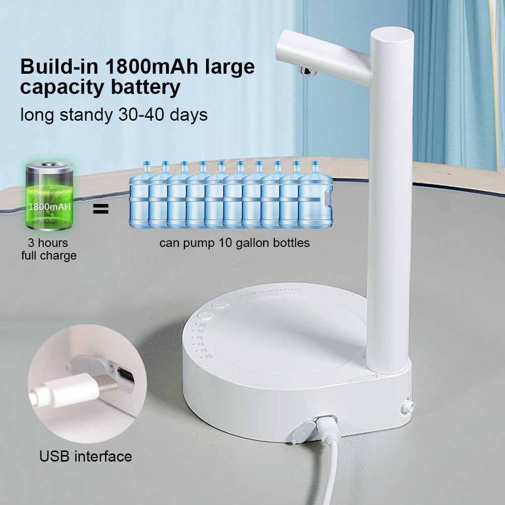 Desk Dispenser Electric Water Bottle Dispenser Rechargeable Water Dispenser